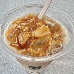 セブンイレブン - ドリンク写真:アイスカフェラテL、キャラメルソース