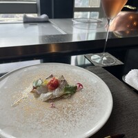 鉄板焼 「金葉亭」 ヒルトン福岡シーホーク - 冷製国産ヒラメのポシトマトヴィネガーソース