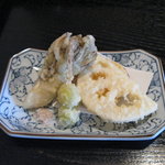 Muku An - 野菜の天ぷらは外はサクサク、中ほっこり。