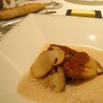 レストラン タテル ヨシノ - フォアグラのポワレ　クレーム　ド　セップ(＋８００円)。