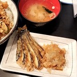 天せ - 単品2種とみそ汁