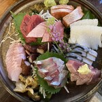 青森割烹 久庵 - 刺身盛り合わせ
