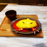 銀座青果堂fruitsparlor×元町食堂 - 蟹トマトクリームオムライス