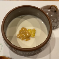 シーズン - 冷製のとうもろこし茶碗蒸し