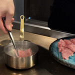 銀座 和牛鉄板焼 USHIGAMI - 