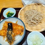 㐂道庵 - 天丼セット  1060円