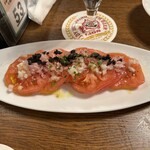 ビヤホールライオン 銀座七丁目店 - トマトのカルパッチョです。（2024年7月）