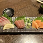 包廂居酒屋 九十九 金澤店 - 240717水　石川　個室居酒屋 九十九 金沢店　刺身3種