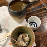 いたる - 240717水　石川　いたる 本店　池月純米大吟醸＆お通し（バイ貝）