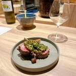 パルコ フィエラ - ラムチョップのオーブン焼き＆ニラミント醤＠2,600円（税込）