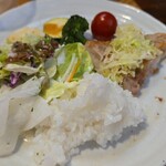 キッチン ブルー グローブ - 最期のワンプレート