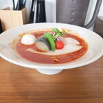 鶏×麦 らら - 継続中の「トマト」ラーメン！