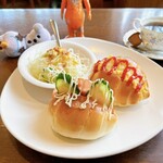 珈琲館RODAN - ダブルロールモーニング(ドリンク代+) 180円