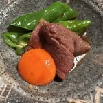 徳ㇵ本也 - 平井牛と万願寺とうがらしのすき焼き