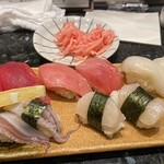 春駒 - ガリは甘さ控えめです。