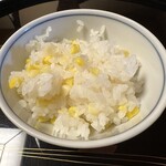 水明館 - とうもろこしごはん