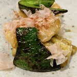 傳 - ナス、ピーマン、太刀魚