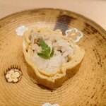 すし 良月 - 穴子棒寿司の卵巻き