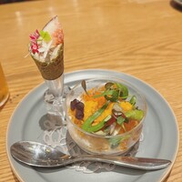 フレンチ串揚げBEIGNET 東京 - 海鮮のムース。これは半端なく、美味しい