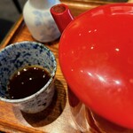 大阪 松下 - そば湯で締める。