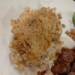 鉄板焼 朝日 - ガーリックライス