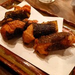 麦々屋 - 海老と山芋の磯辺揚げ