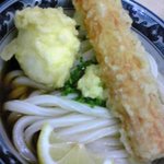 釜たけうどん - ちく玉天ぶっかけ☆