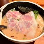 麺場 浜虎 - こく塩鶏そばパンチェッタ乗せ