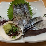 魚将　さかなちゃん - 首折れサバのお刺身