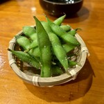 炭火串焼き 辻堂呑場 タイヨウ - 朝採れ枝豆