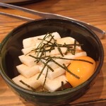 鶏や 今泉 - 山芋短冊。