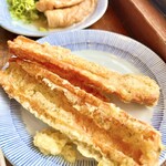 中村うどん - ちくわ天！　3個おかわりしました。　計5個！笑