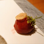 Metis - 鮎のパテ、林檎ゼリー