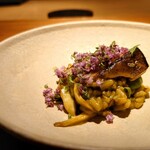 Metis 六本木 - 房州産黒鮑　松茸
                                新銀杏　イタリアン産カルナローリ米