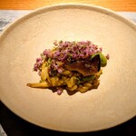 Metis - 房州産黒鮑　松茸
      新銀杏　イタリアン産カルナローリ米