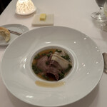 ラ・トゥーエル - 8.猪、ヒグマ、花山椒、シュークルート、錦糸カボチャ、椎茸。