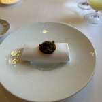 ラ・トゥーエル - 3.レンズ豆、牛テール赤ワイン煮、セルフィーユのタルト。