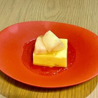 佐とう - とうもろこしの葛豆腐   白桃