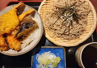 Minami An - Zaru Soba and Mini Tempura Rice Bowl Set