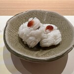 鮨アカデミー樹 - 鱧の梅肉ソース