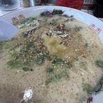 長浜ラーメン 一心亭 - ゴマ→コショー→ニンニク！