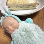 長浜ラーメン 一心亭 - 帰宅して…ホットサンド作った（作ってもらった）！