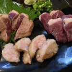 炭焼キッチン とりこ - 鴨三種　ハーフ盛り