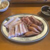 大衆焼肉 やまにく - ランチAコース@1080 お肉選択は豚バラ、トントロ、ウインナー、牛カルビで