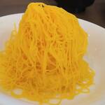 オールデイダイニング カリフォルニア - マンゴーモンブラン。ものすごく濃厚でした。