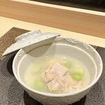 あま木 - ハマグリと枝豆の椀物