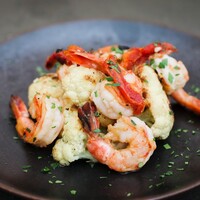 小海老とカリフラワーのソテー