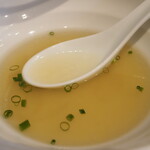 弘明寺丿貫 - 栄螺と蛤の冷やし蕎麦のスープ