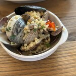 タロス - 新鮮魚貝のフレーグラ　お皿に盛り付け