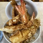 伊豆家 - 上天丼スペシャル　¥2,200(＋ご飯大盛り¥100)  アップショット ①